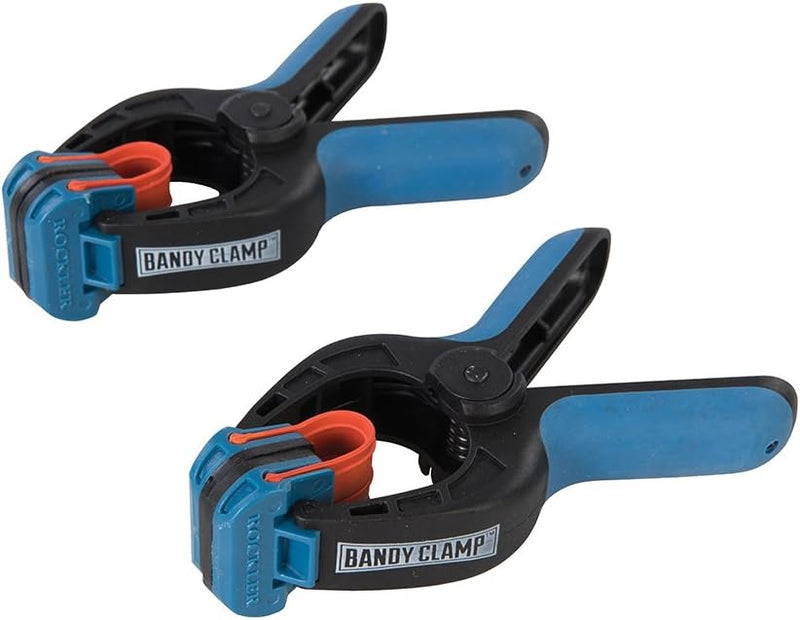 ROCKLER 662680 Kleine Leimzwingen mit Gummiband, 2er-Pack, blau