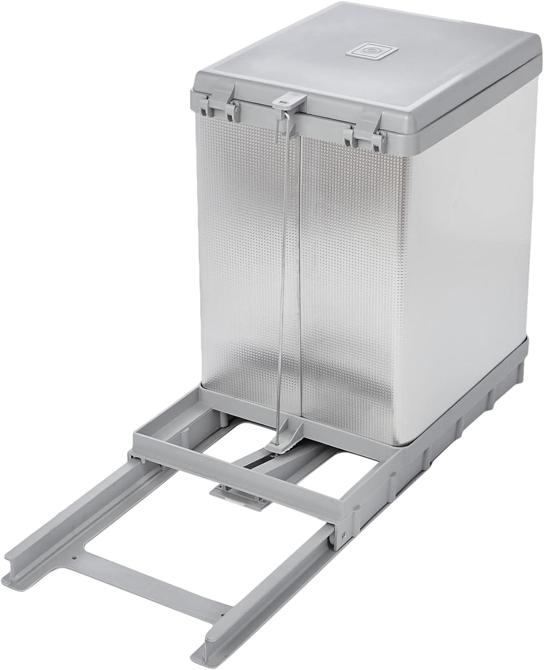 ELLETIPI Tower pal609/1All.Ausziehbarer Abfalleimer Automatische für Base, Kunststoff und Aluminium,