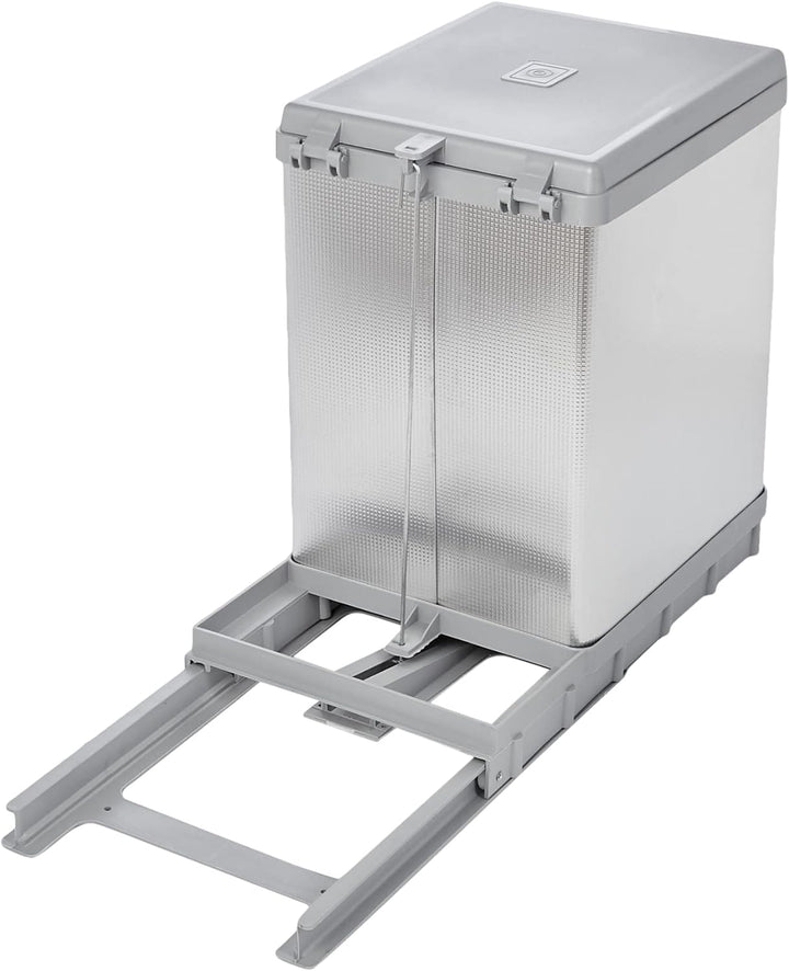 ELLETIPI Tower pal609/1All.Ausziehbarer Abfalleimer Automatische für Base, Kunststoff und Aluminium,