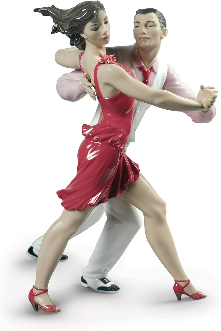 LLADRÓ Pärchen-Figur Salsa. Limitierte Auflage. Salsa-Tänzer. Porzellan.