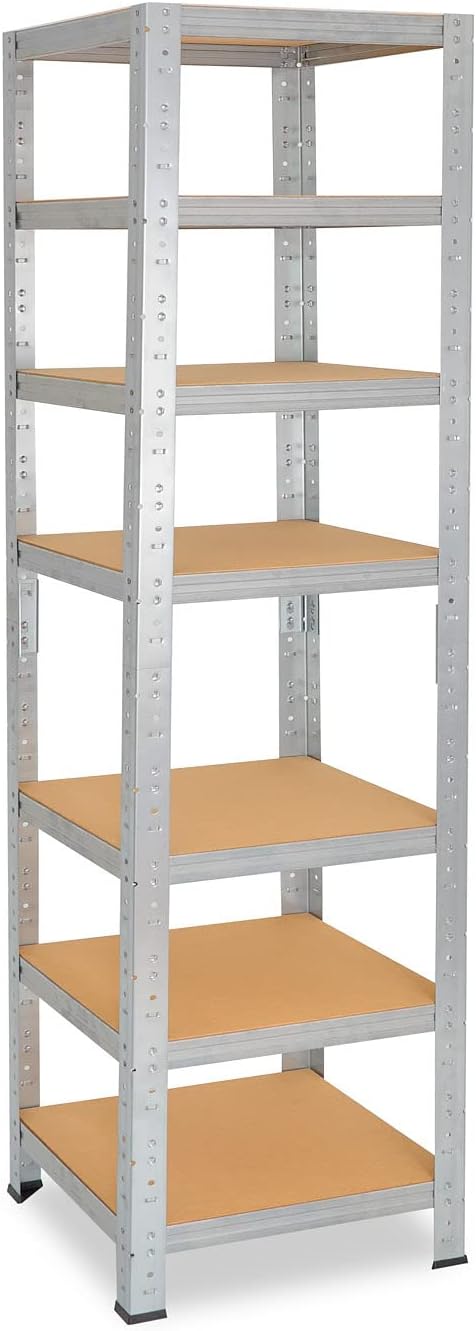 shelfplaza® 200x50x50cm Home Schwerlastregal verzinkt/Metallregal mit 7 Böden/Kellerregal Metall, Ga