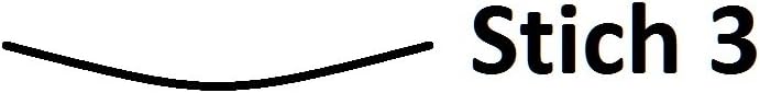 "KIRSCHEN" Werkzeuge 5703000 | Zierschutzeisen gerade mit Birnenheft, 1mm, Stich 3 Stich 3 gerade 1,