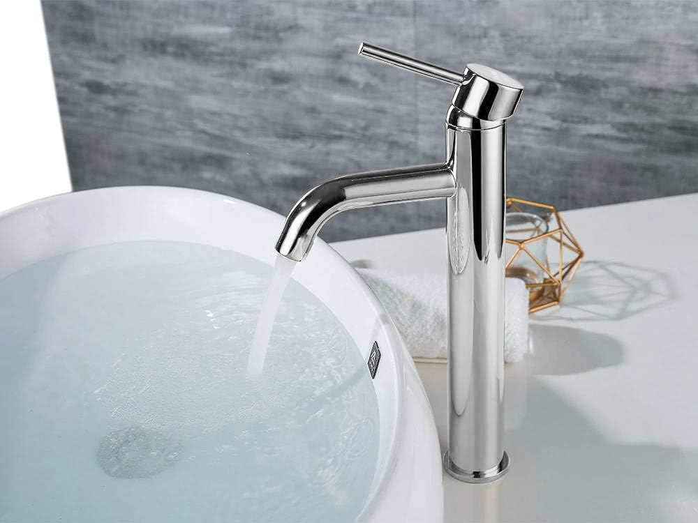 VBChome Waschbecken Armatur hoch Bad Wasserhahn Waschtisch Badarmatur Waschbeckenamatur Waschtischmi