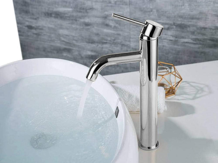 VBChome Waschbecken Armatur hoch Bad Wasserhahn Waschtisch Badarmatur Waschbeckenamatur Waschtischmi