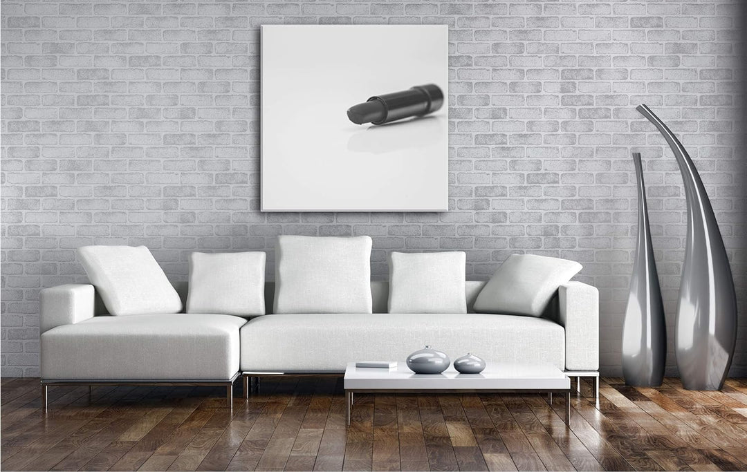 deyoli erotischer roter Lippenstift im Format: 70x70 Effekt: Schwarz&Weiss als Leinwandbild, Motiv a