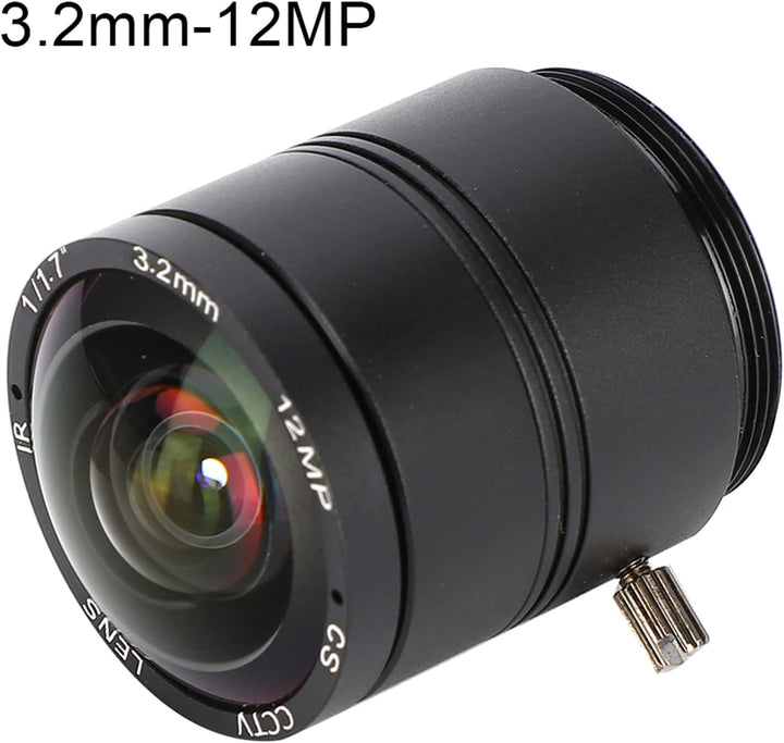 Kameraobjektiv 3,2-mm-Objektiv mit Fester Brennweite CS-Mount 12 MP Hochauflösendes CCTV-Kameraobjek