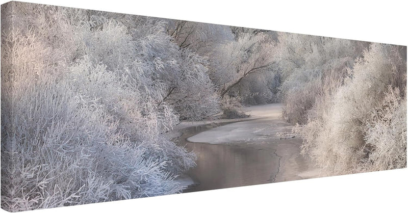 Bilderwelten Leinwandbild - Winter Song - Panorama Quer, 40cm x 120cm, 40cm x 120cm