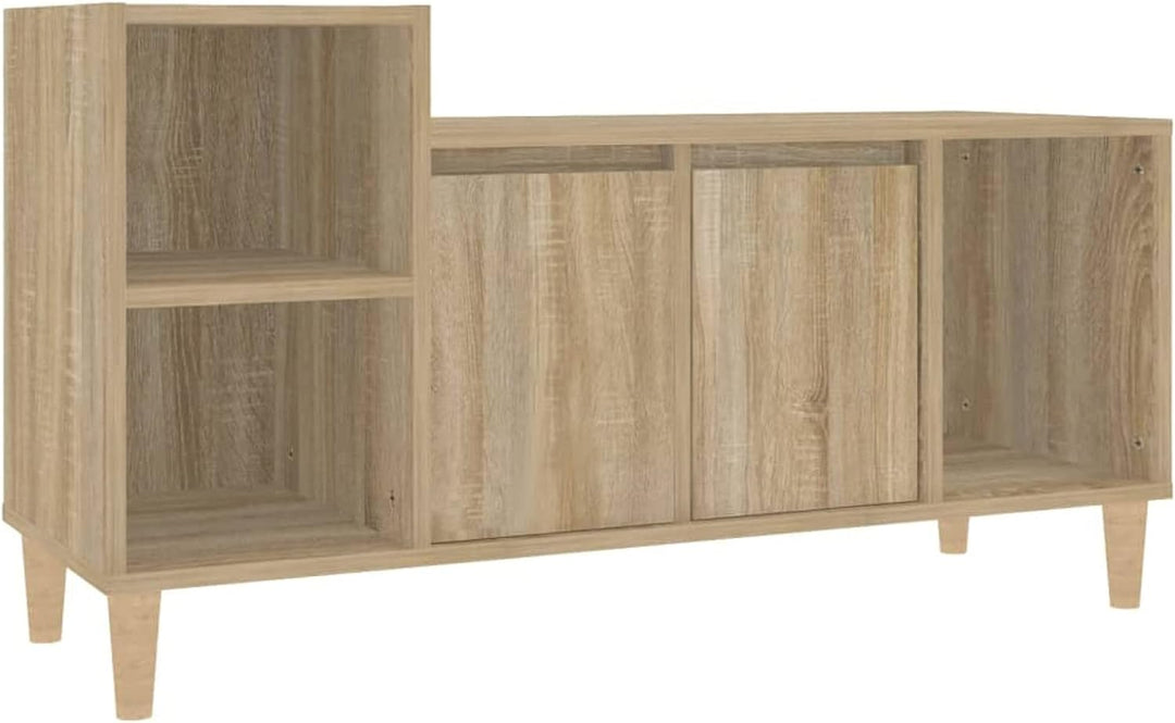 Tidyard TV Schrank mit Türen und Fächer Lowboard Fernsehschrank Fernsehtisch Sideboard HiFi-Schrank