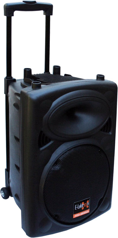 Mobile PA Sound Anlage Akku-MP3-USB-SD inkl. Funkmikrofon 500W Soundsystem E-Lektron EL25-M