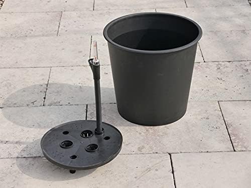 eastwest pflanzkübel Runder Pflanzeinsatz Ø42x H38cm aus Kunststoff für Fiberglaskübel, mit Bewässer