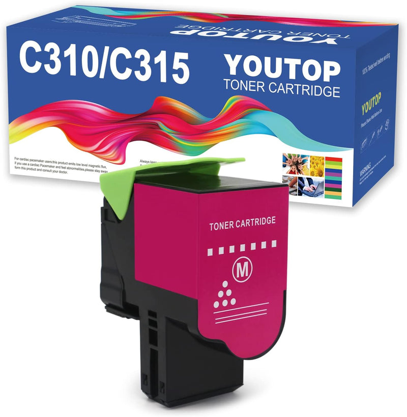 YOUTOP Wiederaufbereitete C310 C315 Tonerkartusche Magenta 006R04358 für Xerox C310 C315 Drucker. 20