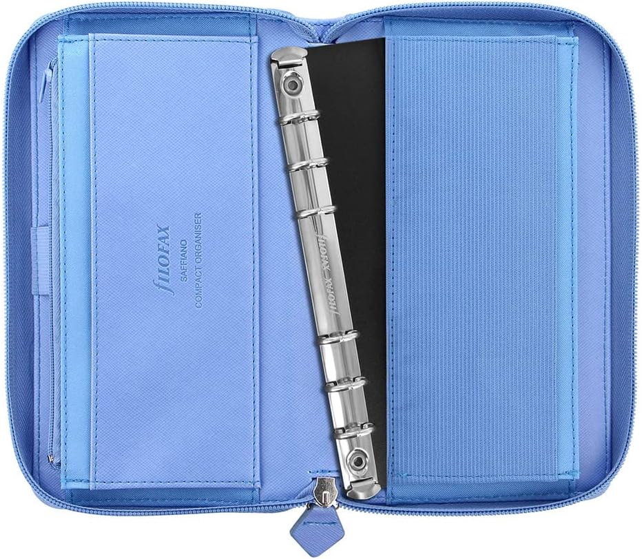 Filofax 22592 Terminplaner, Personal CPT Saffiano Vista, blau Zip blau Zip Single, blau Zip Single