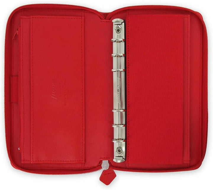 Filofax 22534 Organizer Compact Saffiano Zip, poppy rot, rot