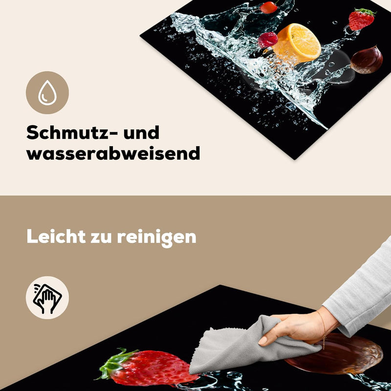 KitchenYeah© Herdabdeckplatte Einteilig Ceranfeld Abdeckplatte Küche Ceranfeldabdeckung Anti Rutsch