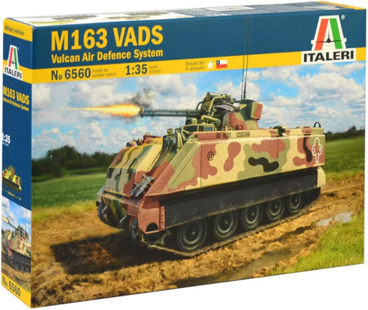 ITALERI 6560S - 1:35 M163 VADS , Modellbau, Bausatz, Standmodellbau, Basteln, Hobby, Kleben, Plastik