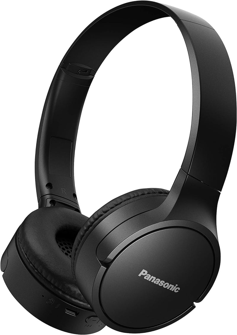 Panasonic RB-HF420B Bluetooth Kopfhörer - On-Ear, Schnellladegerät, bis 50h Akkulaufzeit, leichte un