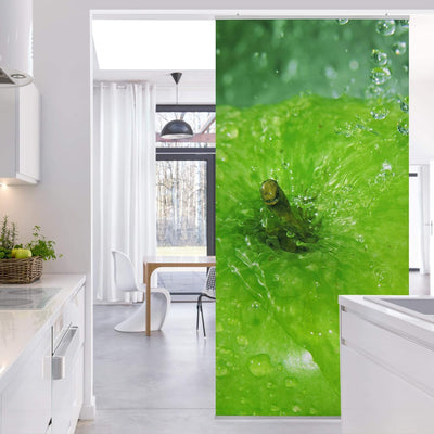 Bilderwelten Raumteiler Green Apple 250x120cm inkl. transparenter Halterung 250x120cm incl. transpar