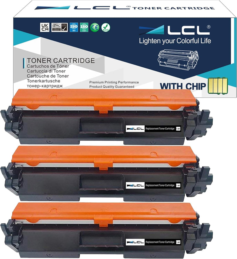 LCL Kompatibel Toner 30A CF230A (3Schwarz) Ersatz für HP Laserjet Pro M203dn 203dw MFP M227fdw 227sd