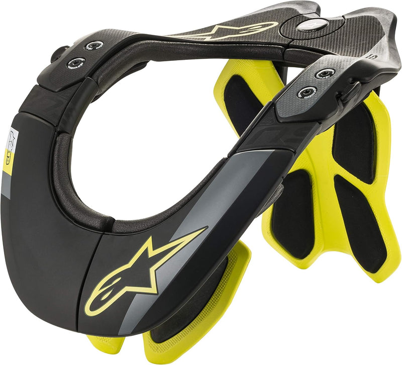 ALPINESTAR Herren BNS Tech-2 Nackenstütze L BLACK/ACID YELLOW, L BLACK/ACID YELLOW