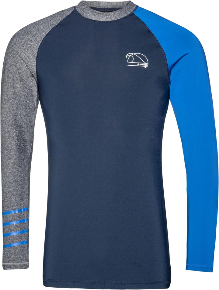 Protest Herren Radwell Rashguard XL Blau (Ground Blue), XL Blau (Ground Blue)