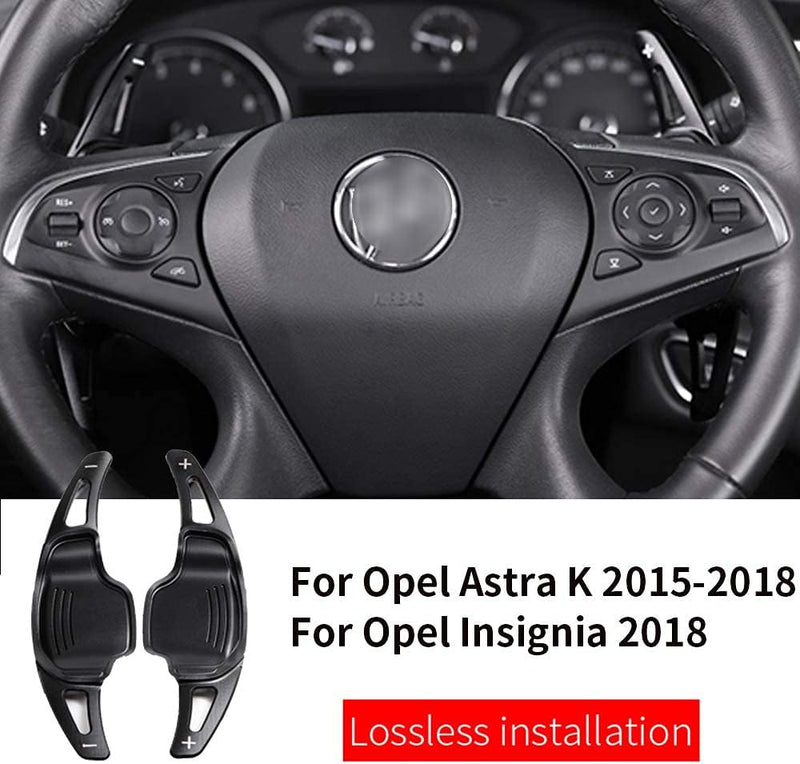 ontto 2 Stücke Lenkrad Schaltwippen Verlängerung für O-pel Astra K 2015-2018 Insignia 2011-2018 Shif