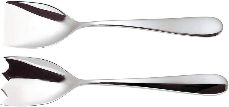 Alessi Nuovo Milano Salatbesteck, Edelstahl, Silber, 8 x 6.5 x 31.5 cm, 2-Einheiten