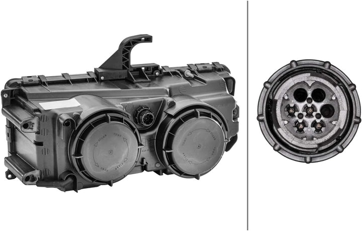 HELLA 1DB 247 011-021 Halogen-Hauptscheinwerfer - rechts - für u.a. Mercedes-Benz Axor II Rechts (Be