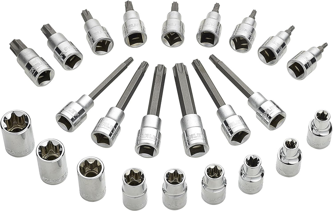 Stanley Transmodul System, Modul 1/2 Zoll Torx Bit-Steckschlüssel-Set (mit Maxi-Drive Profil, S2 Sta