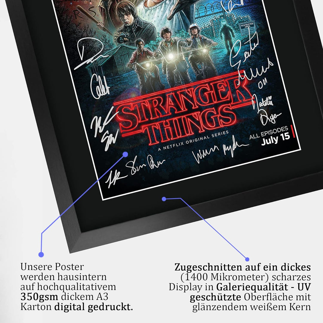 HWC Trading A3 Gerahmte Signiert Gedruckt Autogramme Bild Druck-Fotoanzeige Geschenk Für Tv-Show-Fan