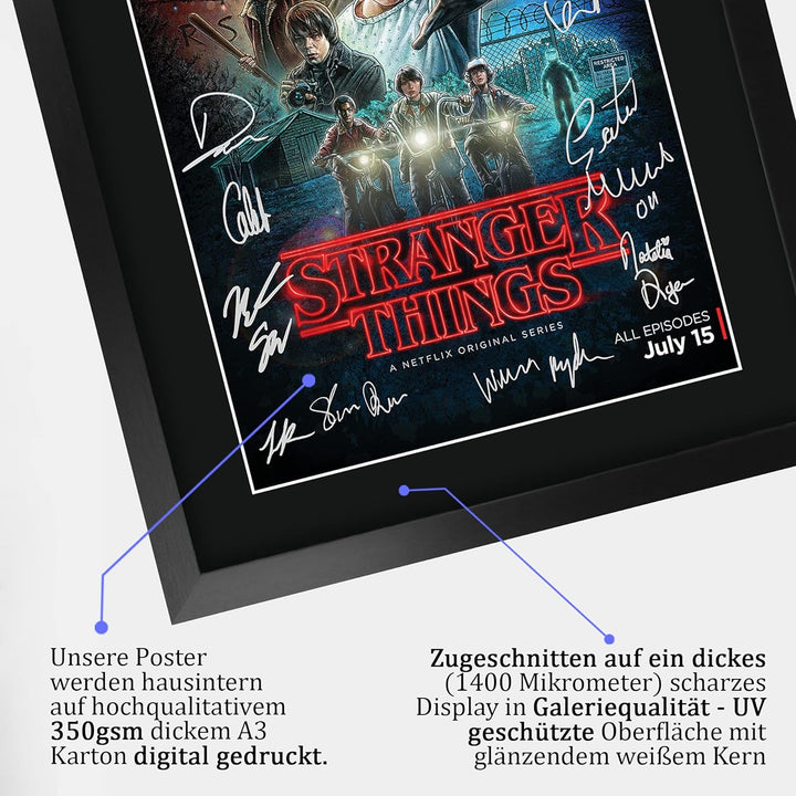 HWC Trading A3 Gerahmte Signiert Gedruckt Autogramme Bild Druck-Fotoanzeige Geschenk Für Tv-Show-Fan