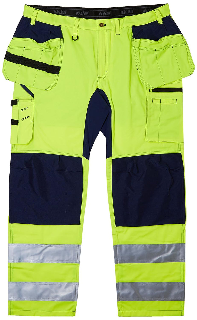 Blakläder 155218113389C58 Warn-Bundhose Grösse mit Stretch in gelb/marineblau, C58 C58 Yellow / Navy