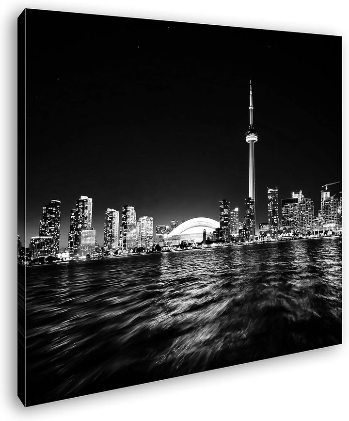 deyoli farbenfrohe Küste von Toronto Format: 60x60 Effekt: Schwarz&Weiss als Leinwandbild, Motiv fer