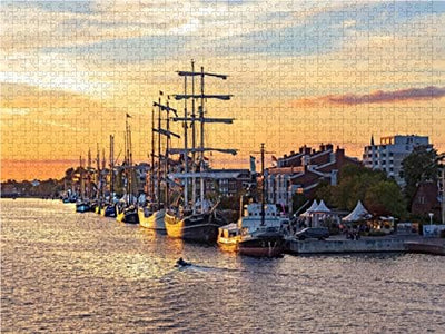 CALVENDO Puzzle Wilhelmshaven Bontekai 1000 Teile Lege-Grösse 64 x 48 cm Foto-Puzzle Bild von Andrea