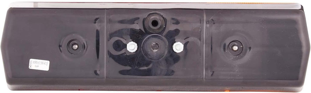 HELLA - Heckleuchte - Glühlampe - 12/24V - Anbau/geschraubt - Lichtscheibenfarbe: rot/gelb - Stecker