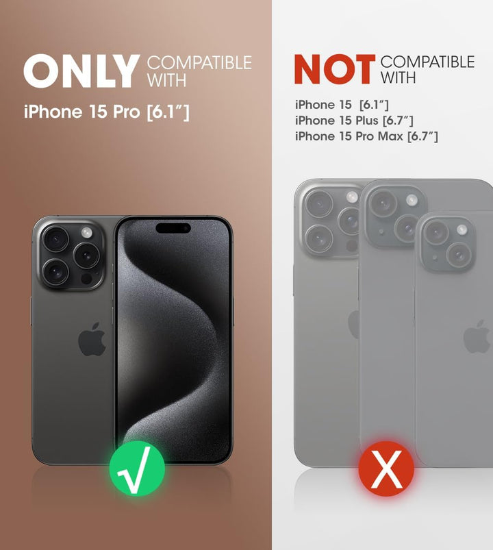 SUPCASE Outdoor Hülle für iPhone 15 Pro (6.1") Handyhülle 360 Grad Case Bumper Schutzhülle Cover [Un