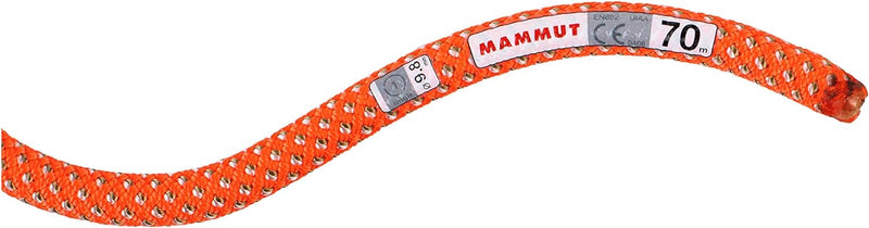 Mammut 9.8 Crag Classic Einfachseil Classic Duodess, vibrant orange-white 60 m, Classic Duodess, vib