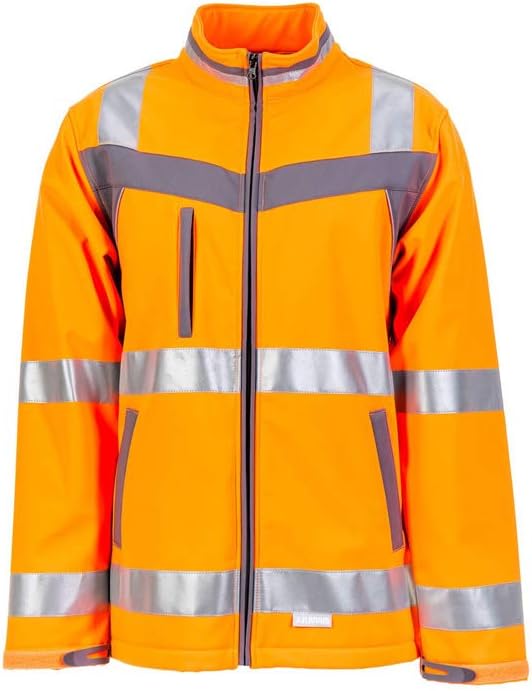 Grösse S Unisex Planam Plaline Warnschutz Softshelljacke orange schiefer Modell 5660 S Orange/Schief