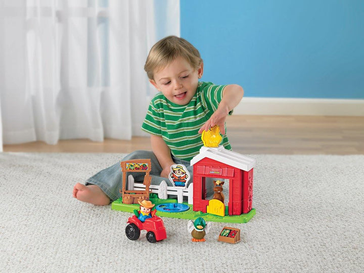 Mattel R6929-0 - Fisher-Price Little People Farm, mit viel Zubehör wie Tiere und Traktor