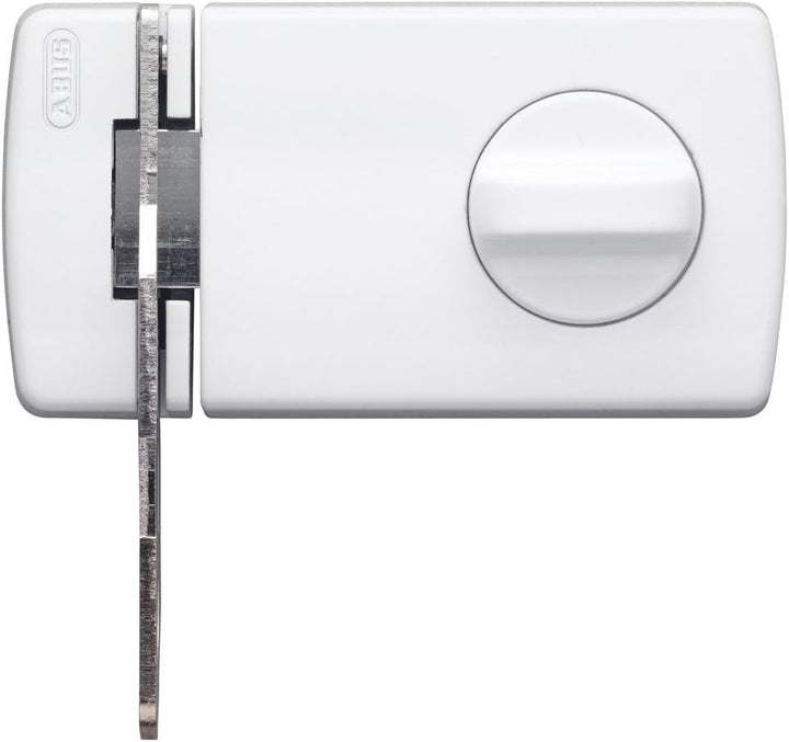 ABUS Tür-Zusatzschloss 2130, weiss, 56035, Tastenfeld mit Sperrbügel Weiss, mit Sperrbügel Weiss