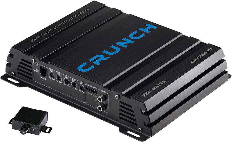 Crunch GPX750.1D 1-Kanal Digital Endstufe 750W Lautstärke-/Bass-/Höhen-Regelung Passend für (Auto