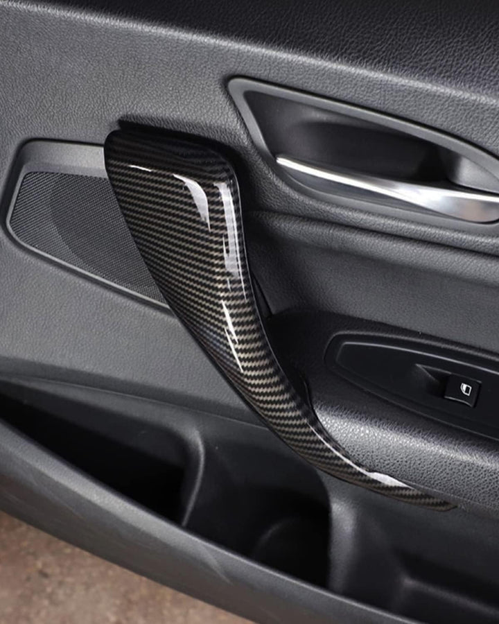 EULIMBQS LIMBQS Auto-Innentürgriffabdeckung für BMW F20 F21 F22 F23, Karbonfaser-Innentür-Armlehneng