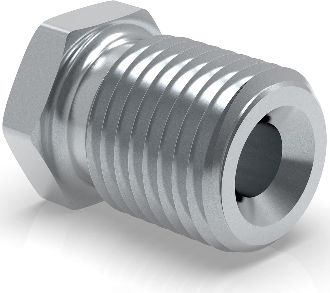 100x Verschraubung 1/2" x 20 für Bremsleitung 4,75 mm Bördel E Typ PF Profi Verbinder DIN/ISO 1651 k