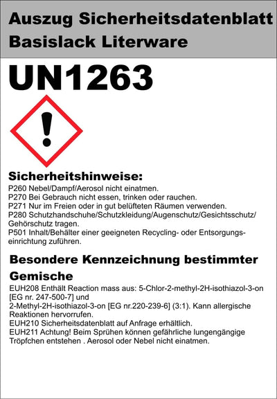 Alex Flittner Designs 1L Autolack für VW LL5M Indienblau Autolack Spritzfertig