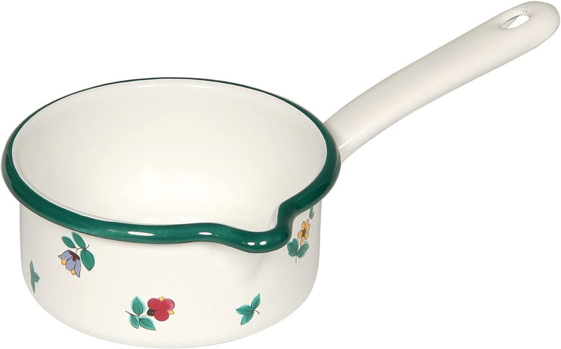 Riess, 0036-049, Stielkasserolle mit grossem Ausguss 14, COUNTRY - GMUNDNER STREUBLUMEN, Durchmesser