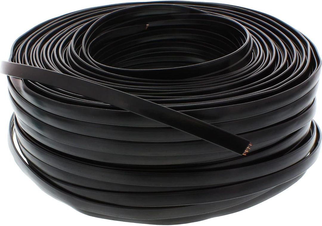 InLine 68818 Modularkabel, 8adrig Flachband schwarz, 100m Ring