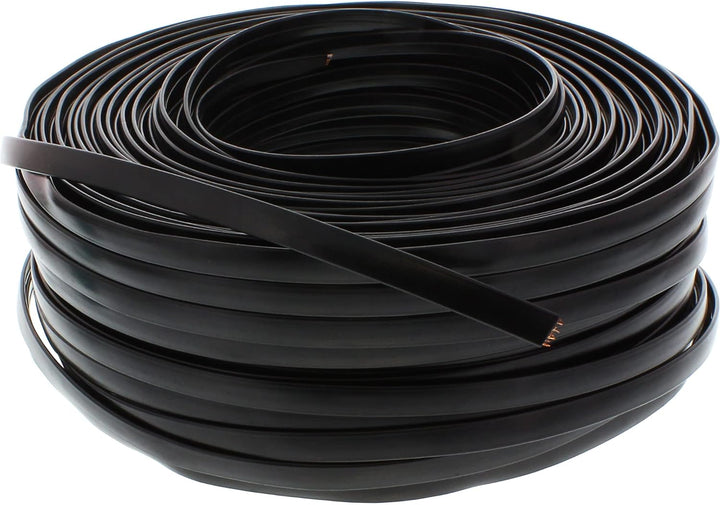 InLine 68818 Modularkabel, 8adrig Flachband schwarz, 100m Ring