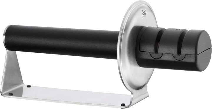 WMF Gourmet Messerschärfer, Keramikscheiben, 2 Stufen, zum Vor- und Nachschleifen, sichere Handhabun