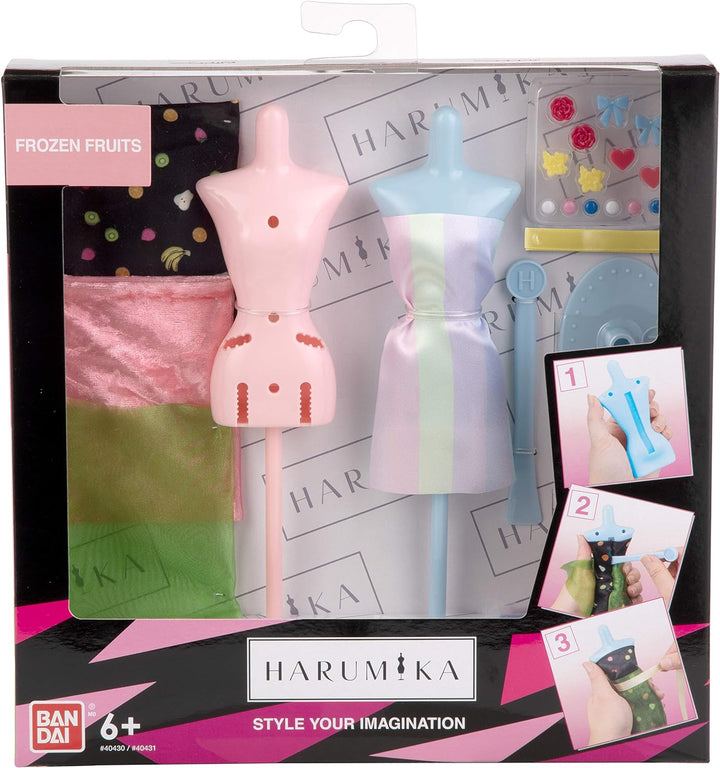 Bandai Harumika – Designer-Set Deluxe – Thema Frozen Fruits – Bastelset – Kreiere ohne Nadel und Fad