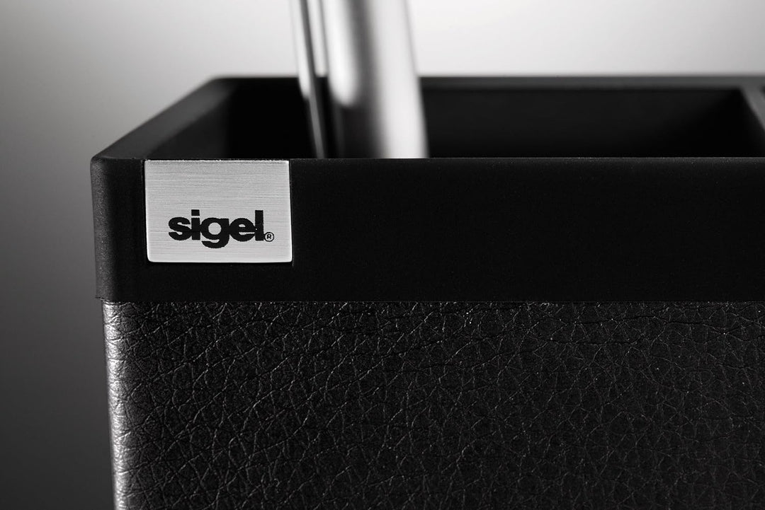 SIGEL SA535 Stifteköcher Cintano, Lederimitat, schwarz, Stifteköcher