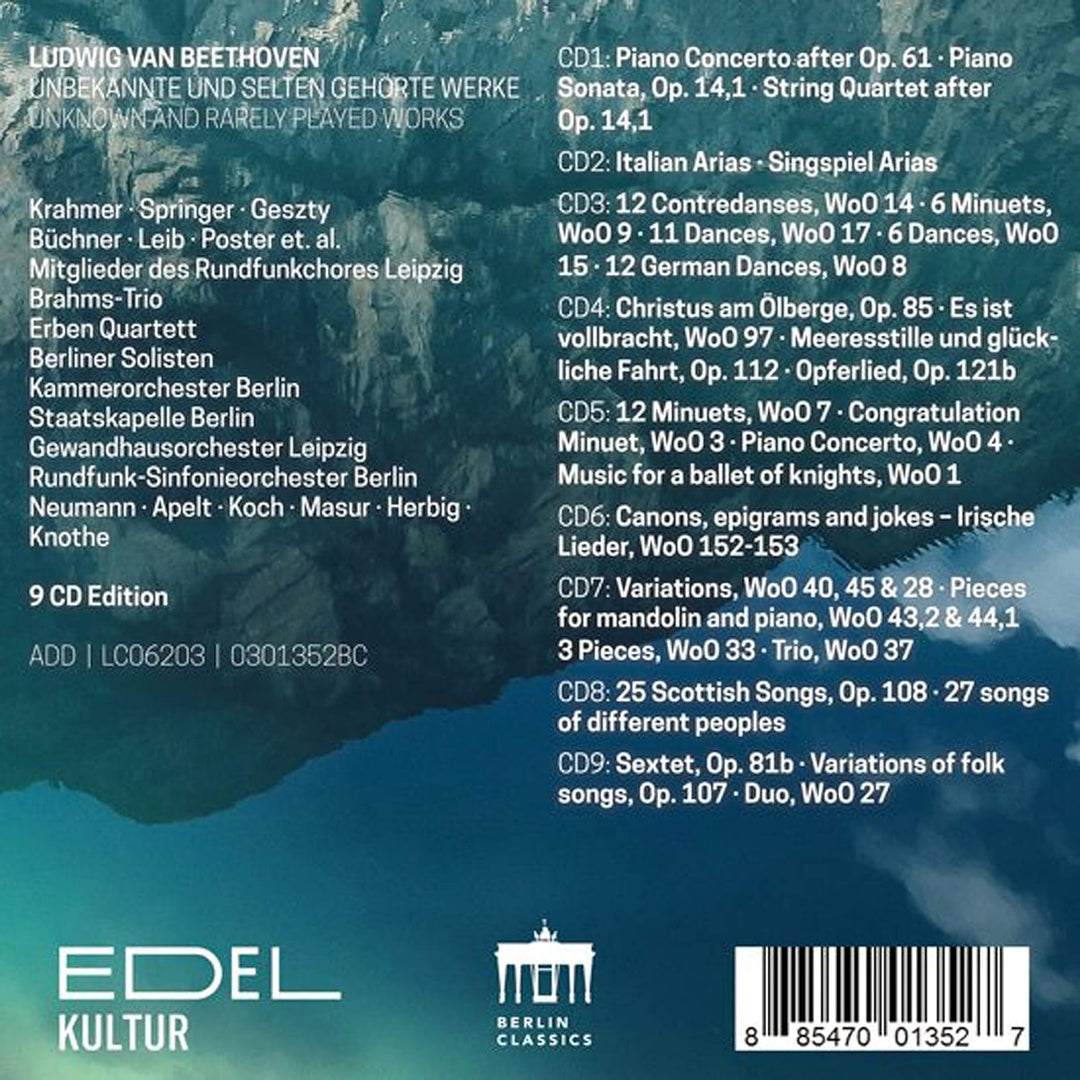 Beethoven Unknown, Audio-CD